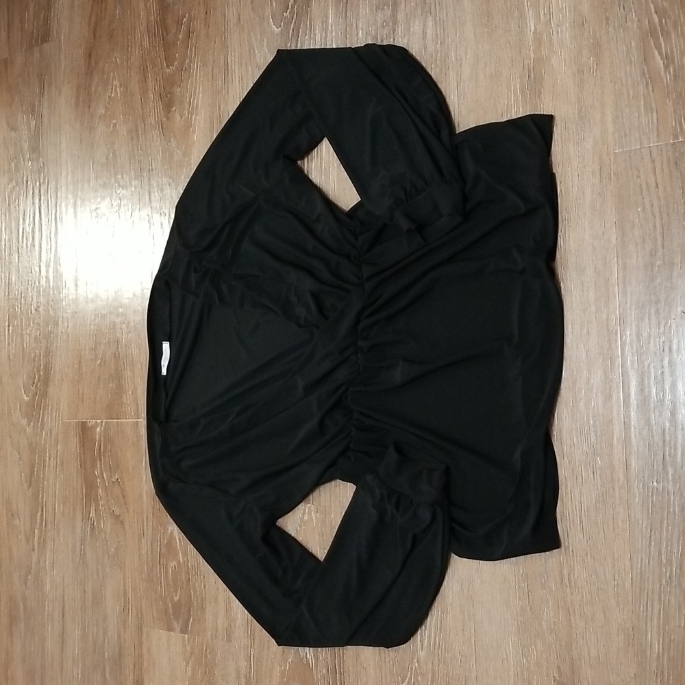 (M) BomBom Made in the USA Statement Sleeves Top Formal Workweae Office